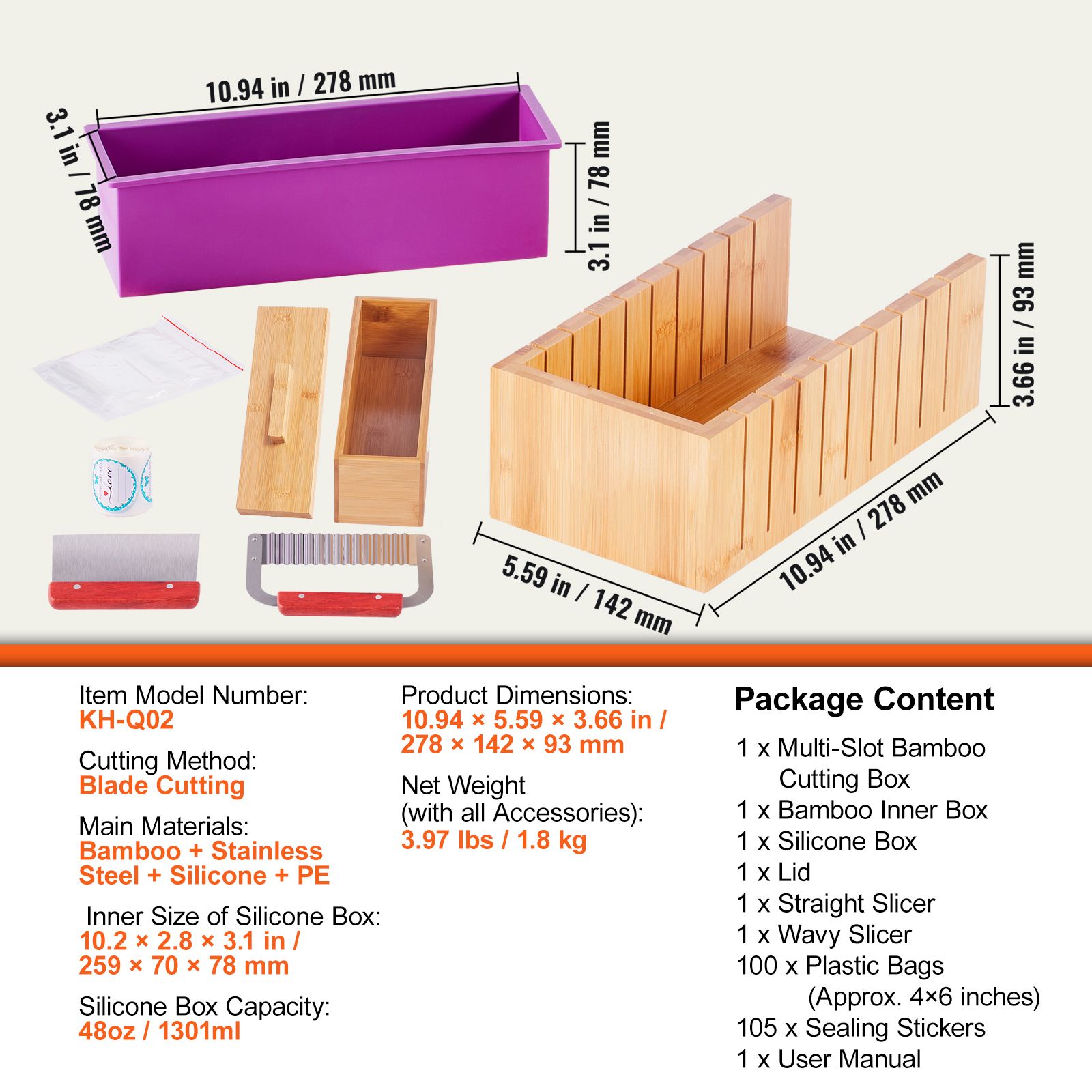 Soap Making Kit For Adults - Sabun Yapma Seti, Bambu Kesme Kutusu
