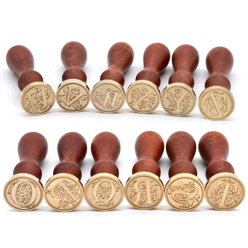 Soap Stamp Custom - Ahşap saplı 1 set 26 harfli