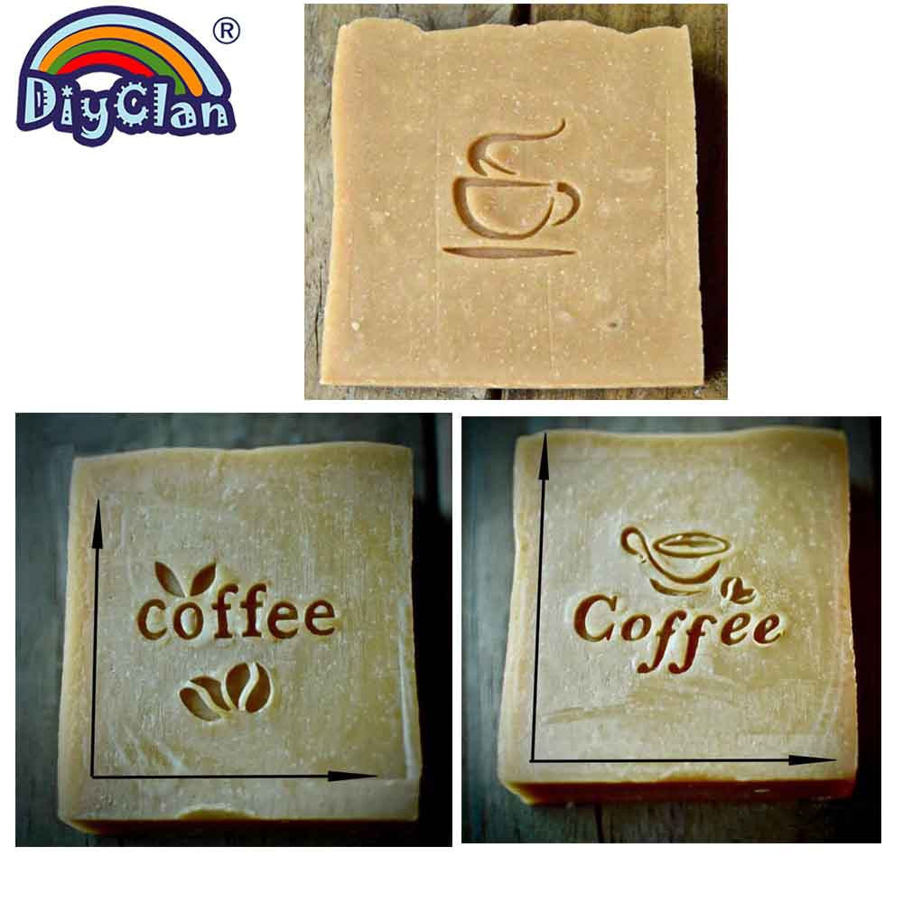 Soap Stamp Custom - Kahve Çekirdeği Desen El Yapımı Sabun