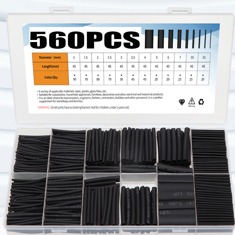 Shrink Wrap Pvc - 560 adet Isıyla daralan boru Termorezistanslı