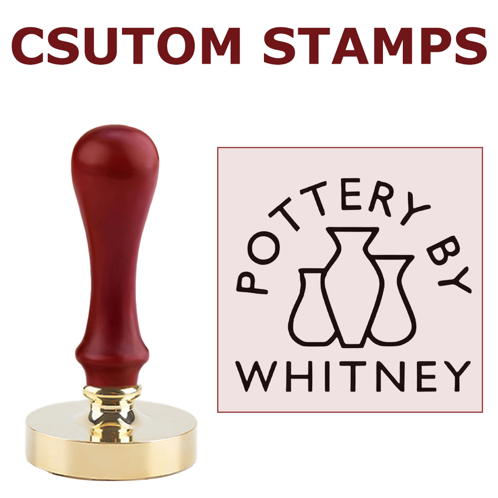Soap Stamp Custom - Kil için Kişiselleştirilmiş Çömlek Damgası Kil
