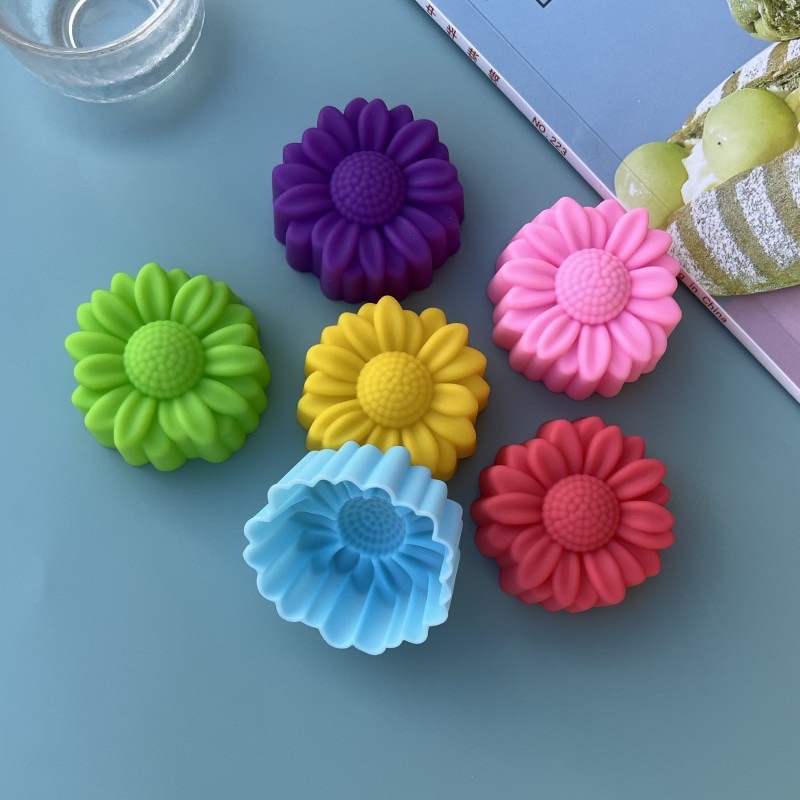 Soap Making Guide - 6 adet Set yapışmaz çiçek tasarımları