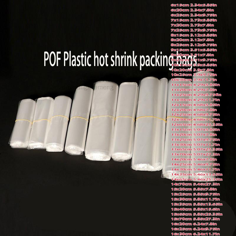 Shrink Wrap Pvc - 100 adet/grup 82 Boyutları POF Isı
