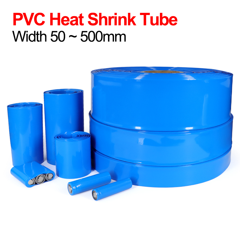 Shrink Wrap Pvc - 1/5m PVC Isıyla Daralan Boru Mavi