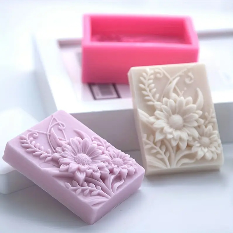 3D Çiçek Kare Sabun silikon ka - Soap Making Chemical incelemesi ve fiyatı