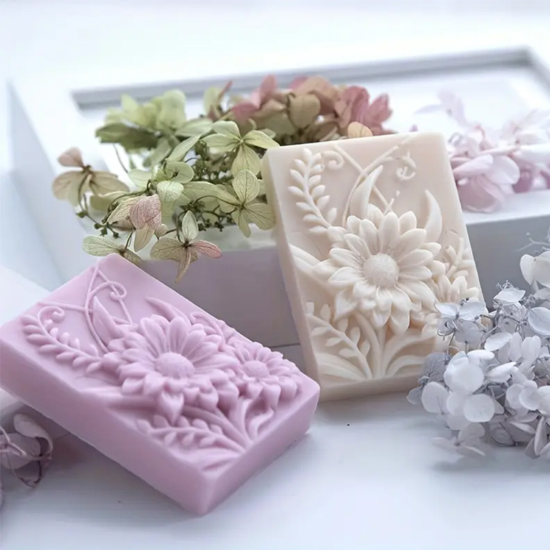 3D Çiçek Kare Sabun silikon ka - Soap Making Chemical incelemesi ve fiyatı