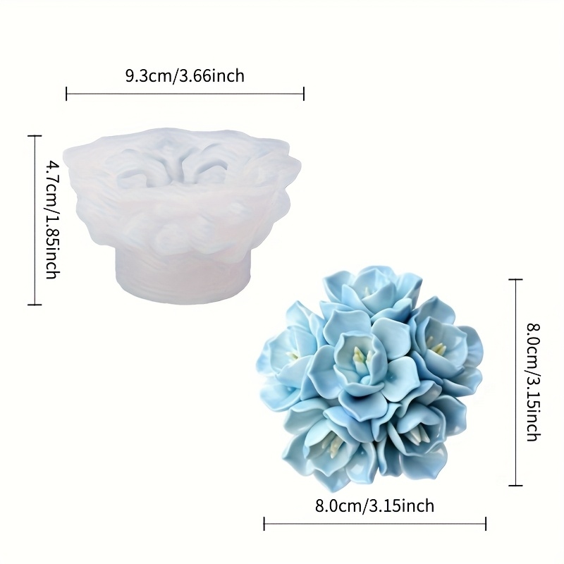 1 adet Ortanca Mum Silikon Kal - Soap Making Ins incelemesi ve fiyatı