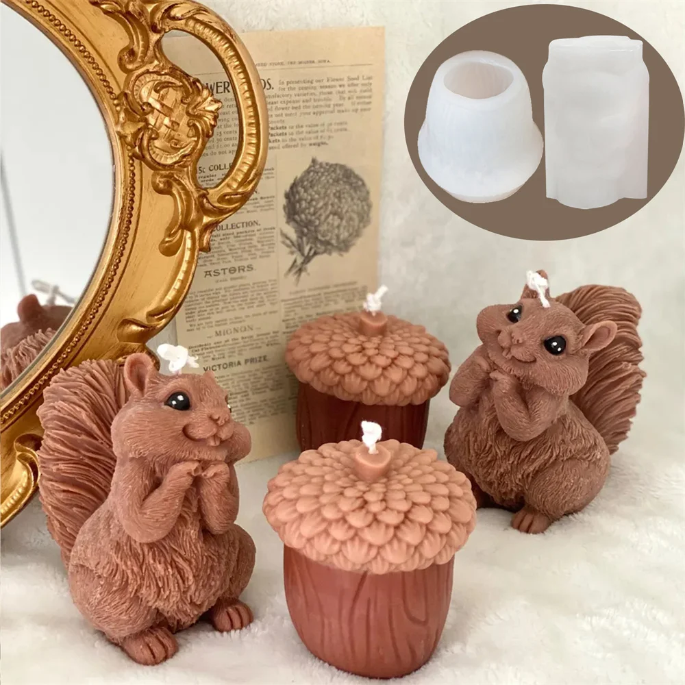 Sevimli Sincap Mum Silikon Kal - Soap Making Chemical incelemesi ve fiyatı