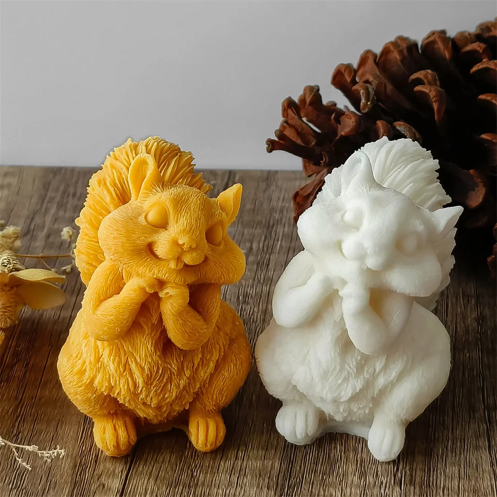 Sevimli Sincap Mum Silikon Kal - Soap Making Chemical incelemesi ve fiyatı