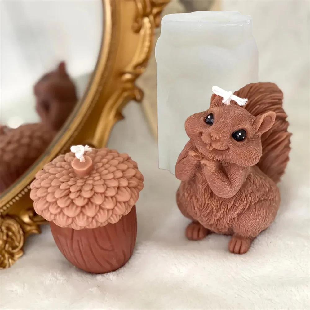 Sevimli Sincap Mum Silikon Kal - Soap Making Chemical incelemesi ve fiyatı
