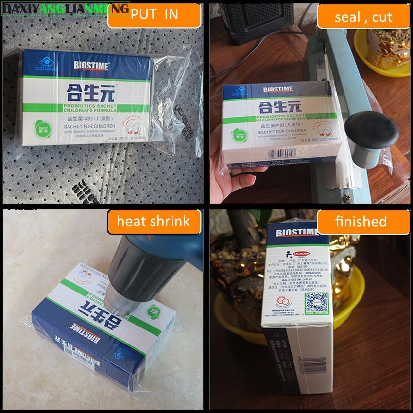 100 adet/grup 82 Boyutları POF - Shrink Wrap Pvc incelemesi ve fiyatı