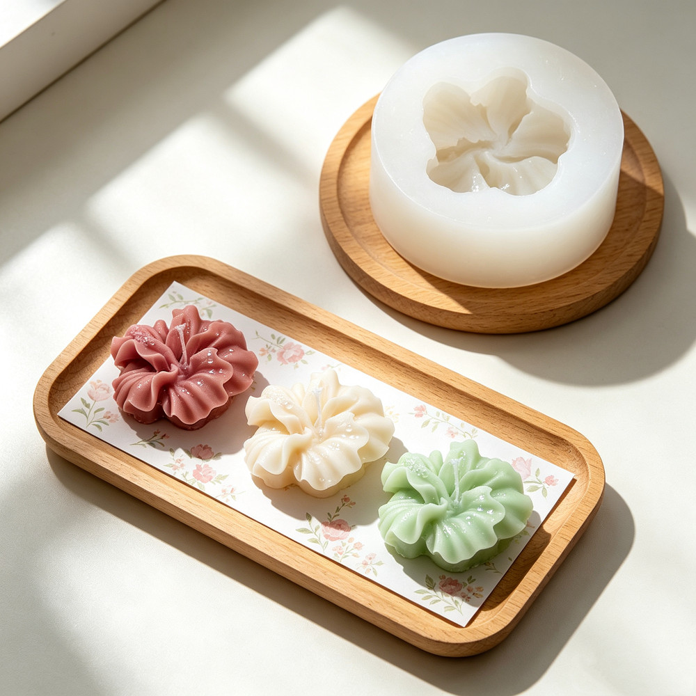 2 adet Hibiscus Çiçek Mum Kalı - Soap Making Chemical incelemesi ve fiyatı