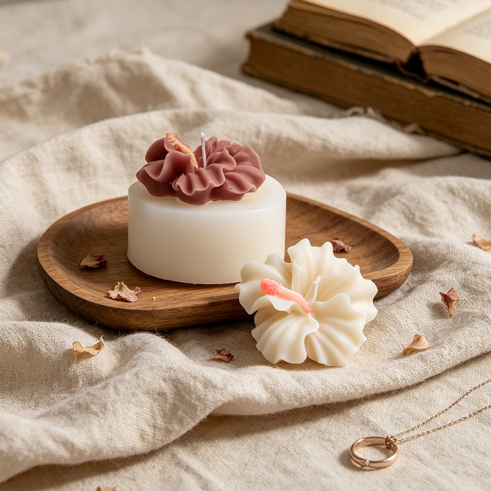 2 adet Hibiscus Çiçek Mum Kalı - Soap Making Chemical incelemesi ve fiyatı